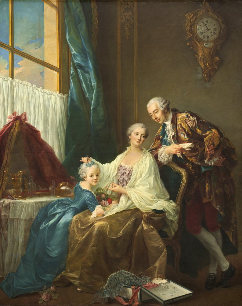 Perhekuva, 1756. tekijältä Francois-Hubert Drouais