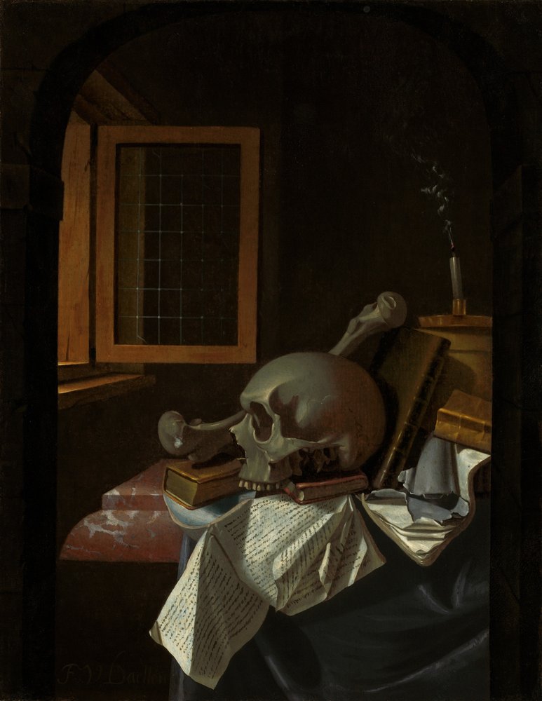 Vanity Still Life, c. 1650 tekijältä Francois van Daellen