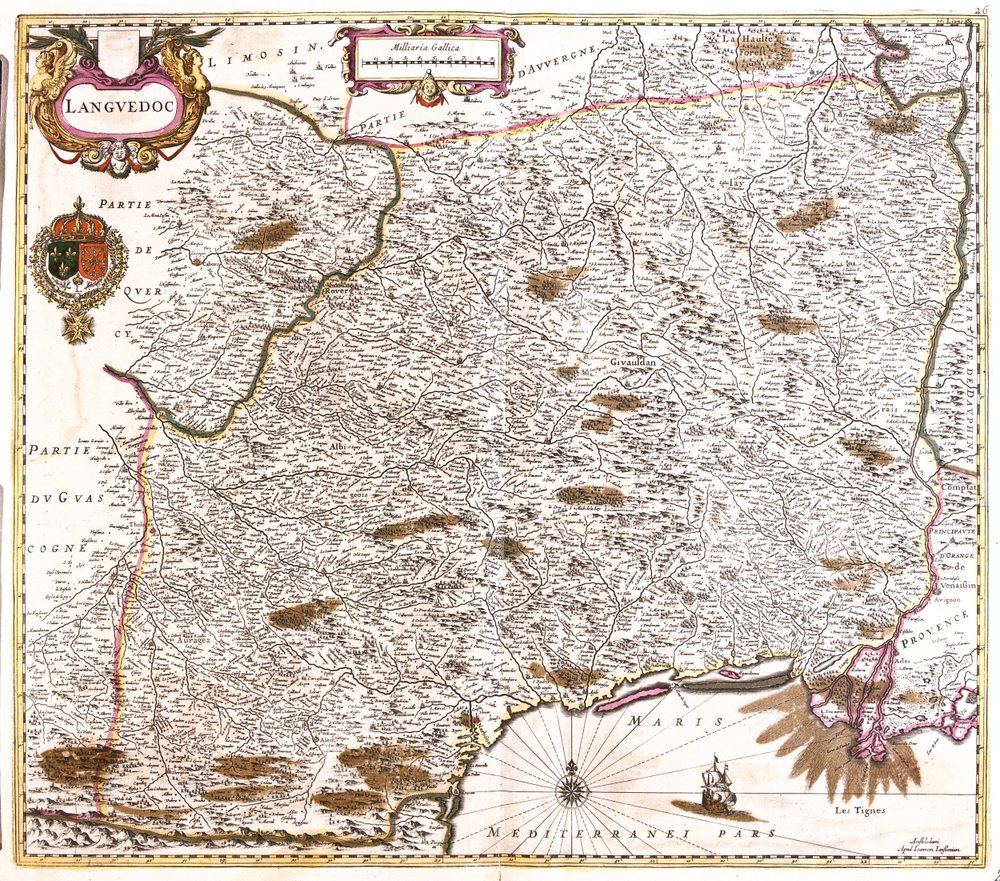 Languedoc, Ranska tekijältä Frederick de Wit