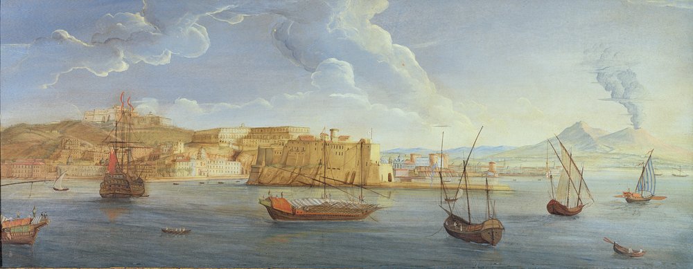Näkymä Napoliin, taustalla Castel dell
