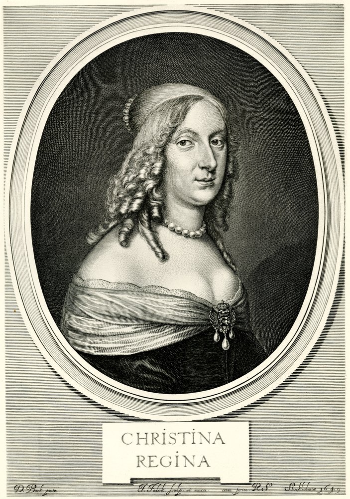 Kristiina Ruotsin kuningatar, 1884-90 (valokuva) tekijältä German School