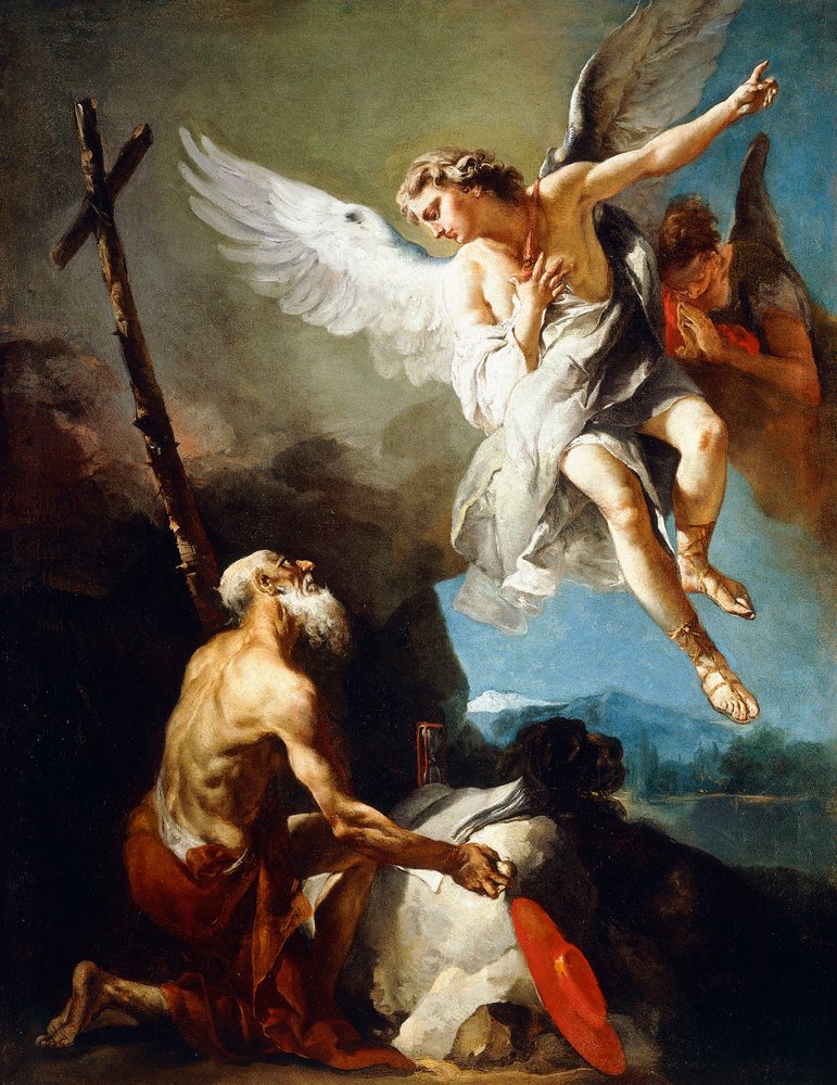 Pyhän Hieromuksen näky, n. 1720-22 tekijältä Giovanni-Battista Tiepolo