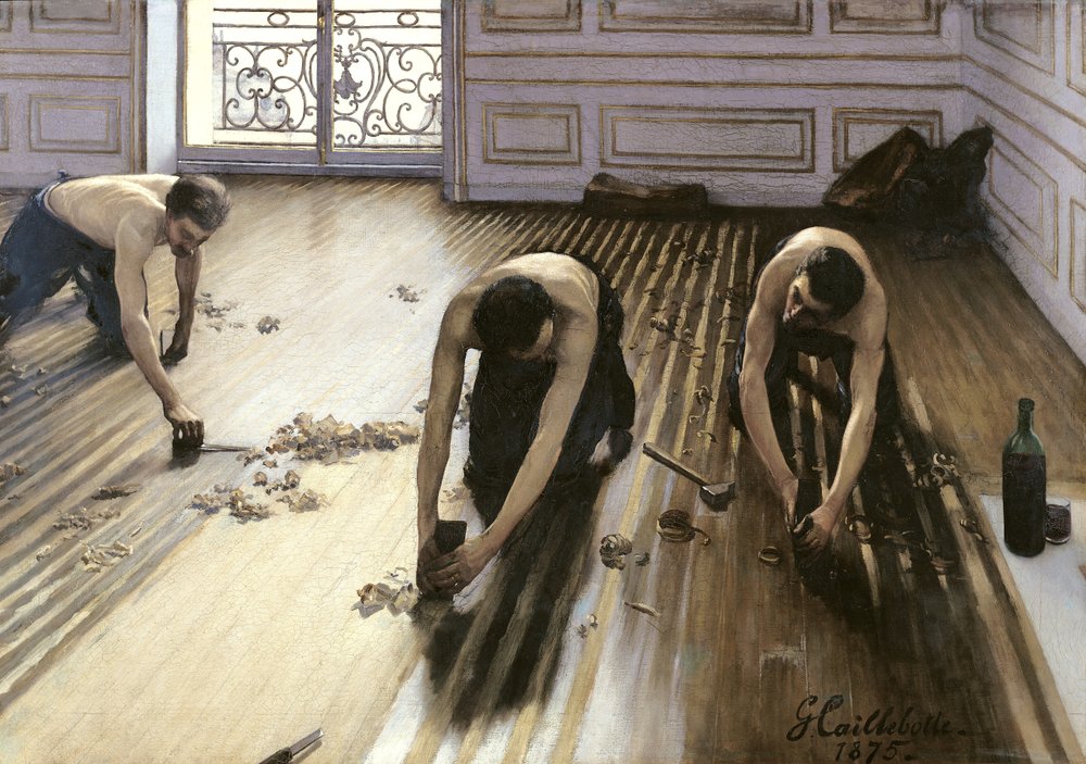 Parkettihöylät tekijältä Gustave Caillebotte