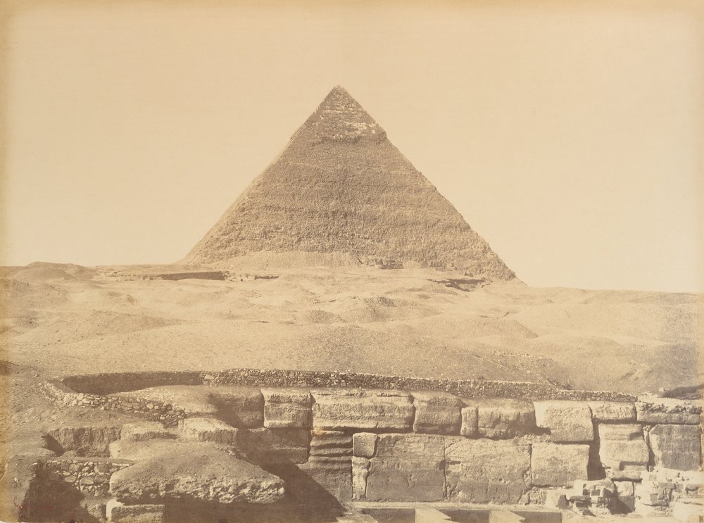 Gizan pyramidit, 1865-69. tekijältä Gustave Le Gray