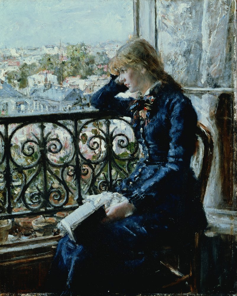 Ikkunan ääressä, 1881 tekijältä Hans Olaf Heyerdahl