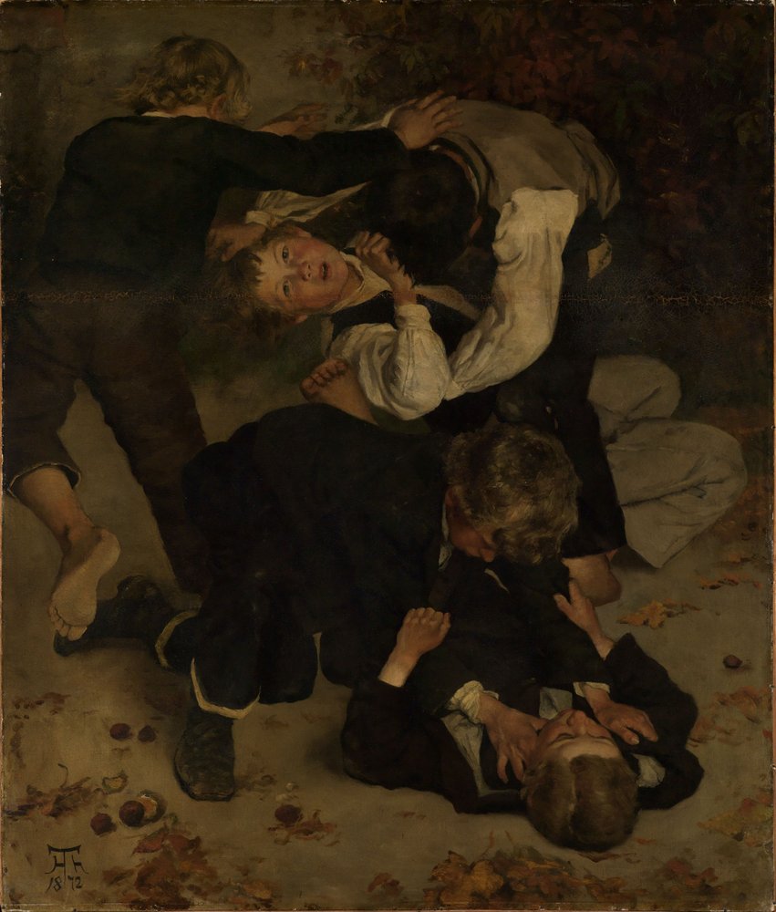 Nahistelevat pojat tekijältä Hans Thoma