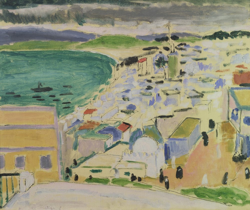 Näkymä Tangerin lahdelle (öljy kankaalle) tekijältä Henri Matisse