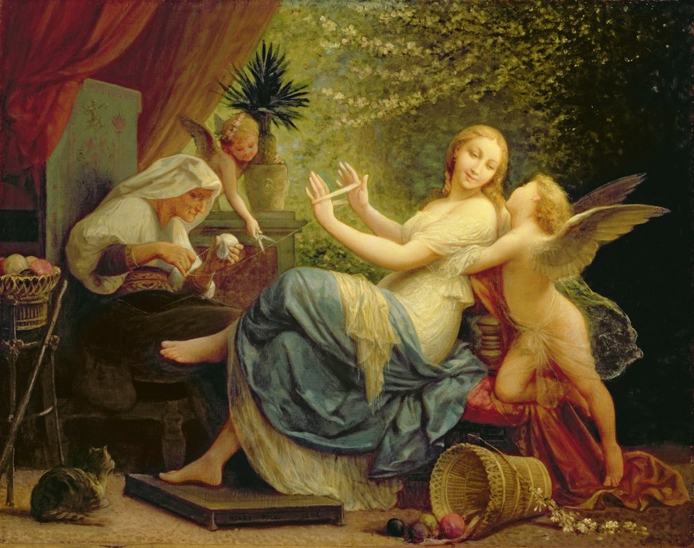 Inocence Seduced by Love, 1886 tekijältä Henri Pierre Picou
