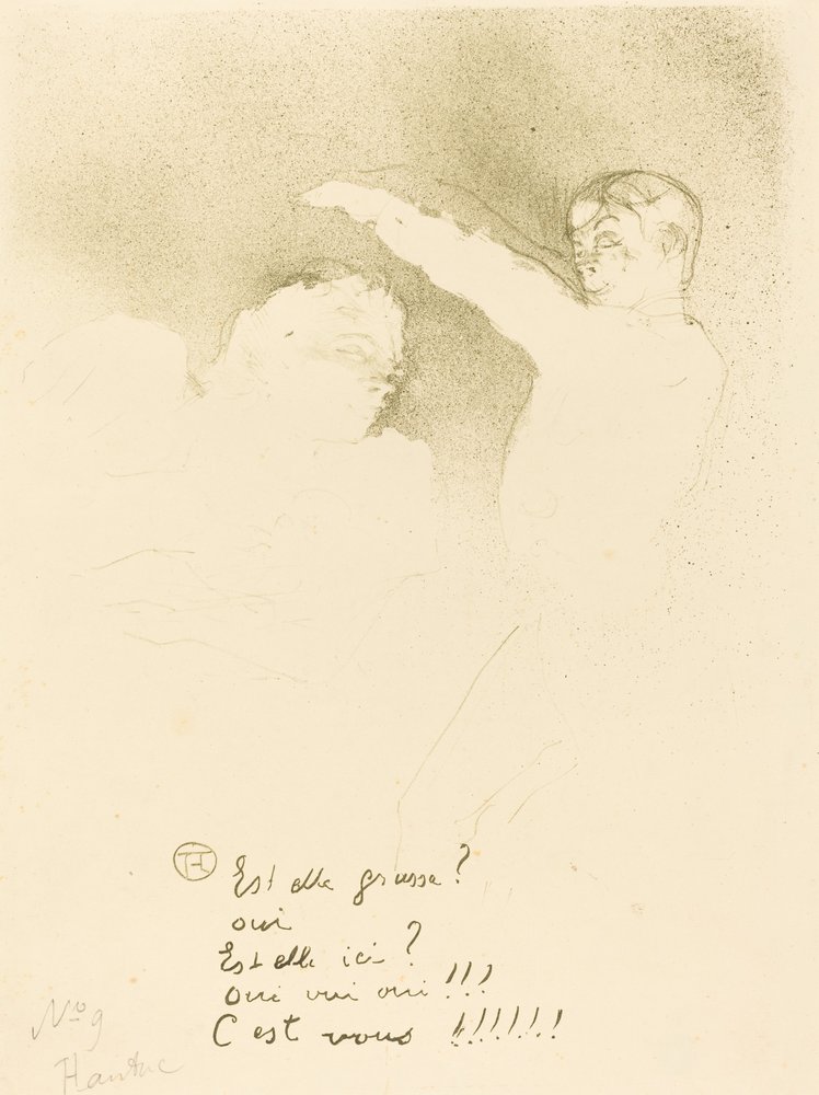 Lajikkeet: Mlle. Lender et Brasseur Aux Lajikkeet: Mlle. Lender et Brasseur, 1893. tekijältä Henri de Toulouse-Lautrec
