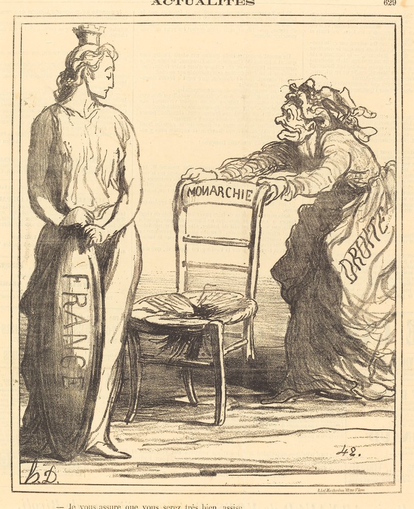 Vakuutan, että istut erittäin hyvin tekijältä Honoré Daumier