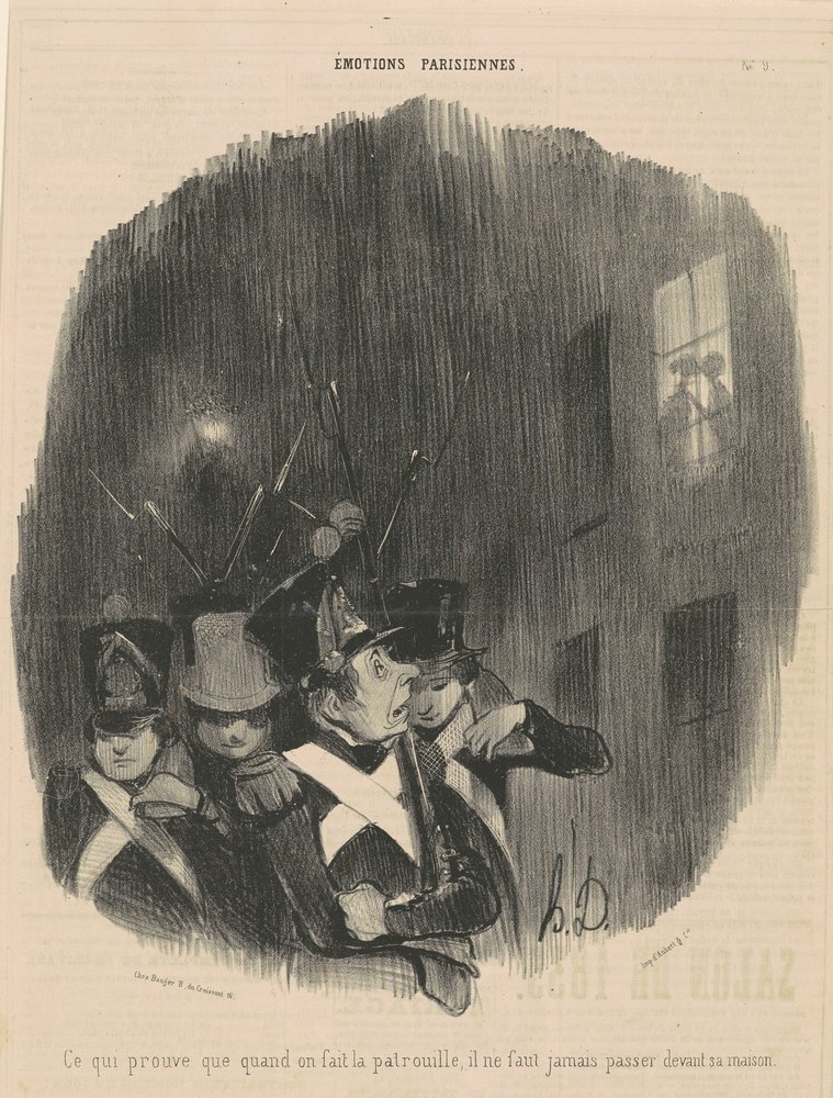 mikä todistaa, että kun me...partiomme... tekijältä Honoré Daumier