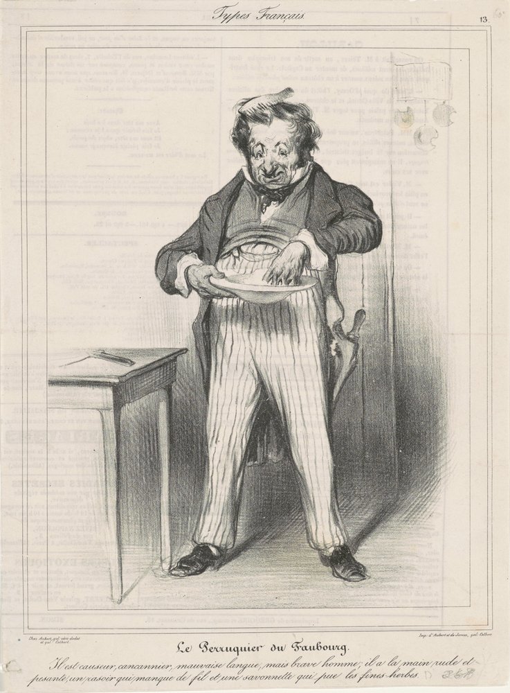 Faubourgin peruukkivalmistaja tekijältä Honoré Daumier