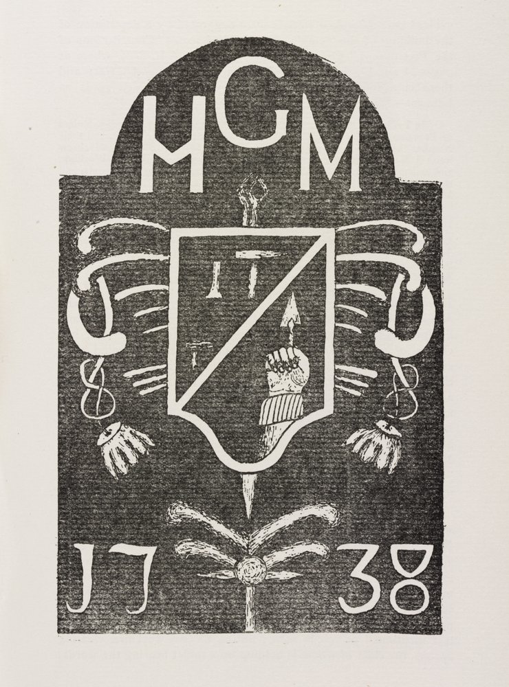 Vuodelle 1738 päivätyn, vapaamuurarisymboleja esittävän peruskiven hankausjäljennös tekijältä Irish School