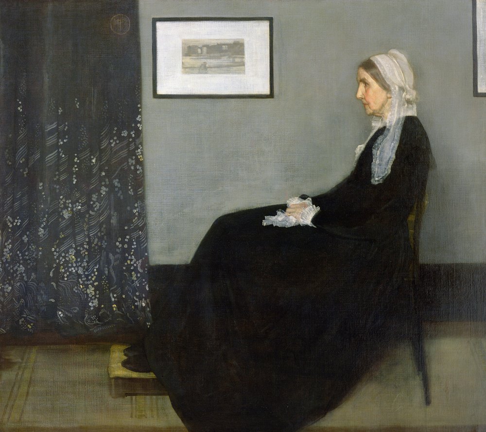 Sovitus harmaalla ja mustalla nro 1 (taiteilijaäidin muotokuva) tekijältä James Abbott McNeill Whistler