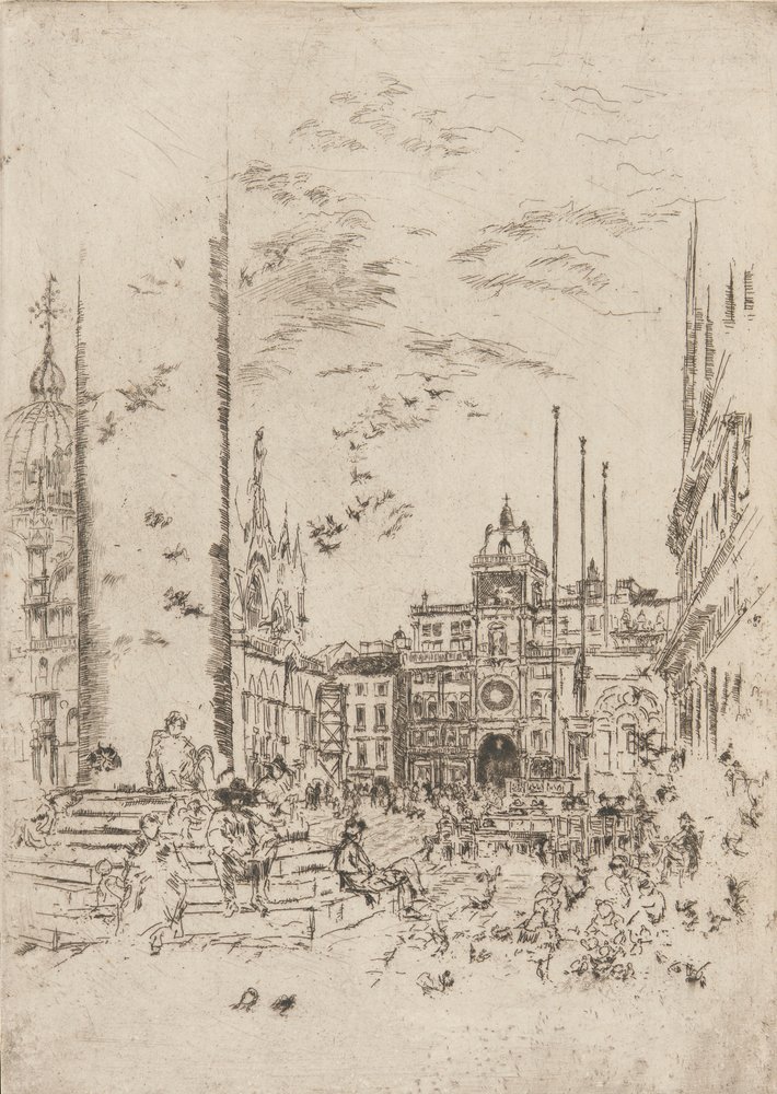 Piazzetta, 1879-1880. tekijältä James Abbott McNeill Whistler