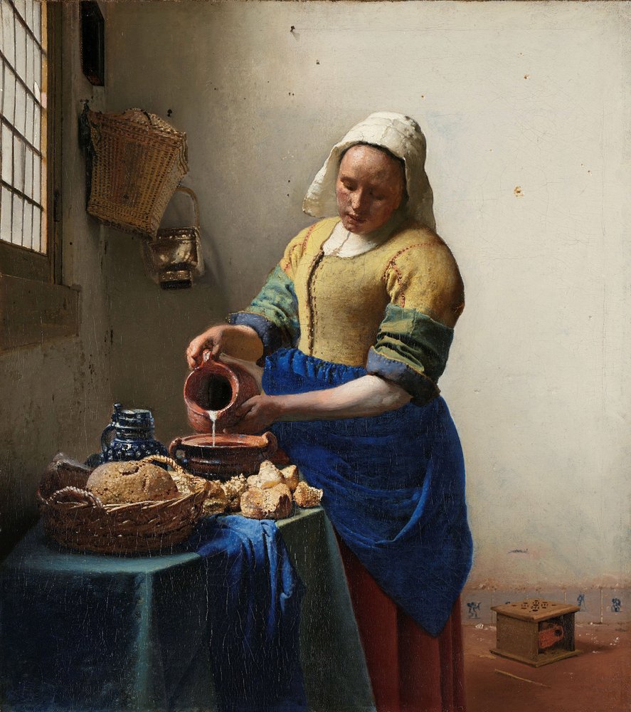Maitotyttö tekijältä Jan Vermeer van Delft