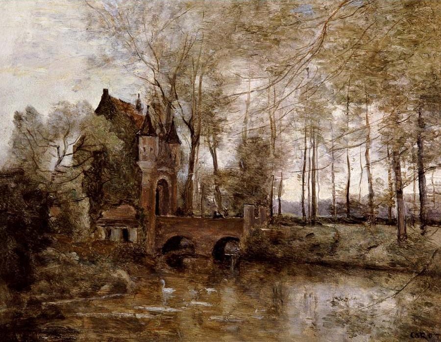 Chateau de Wagnonville tekijältä Jean-Baptiste-Camille Corot