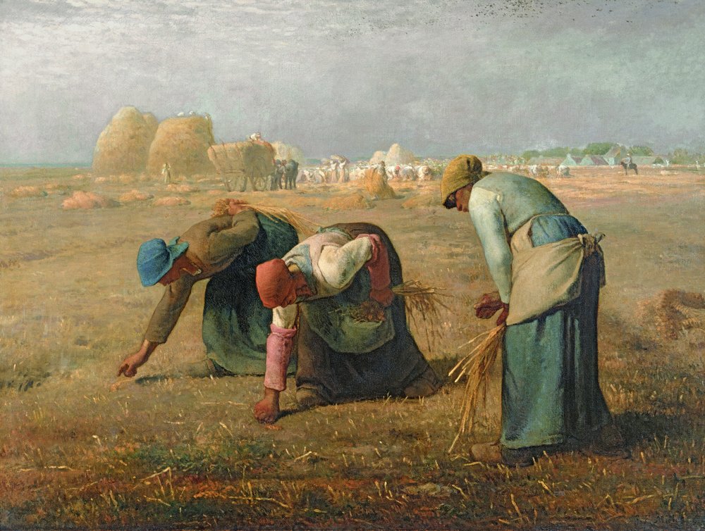 Tähkänpoimijattaret, 1857 tekijältä Jean-Francois Millet