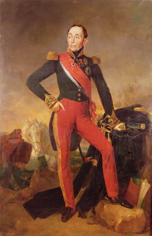 Markiisi Emmanuel de Grouchyn (1766-1847), Ranskan marsalkan, muotokuva, noin 1835 tekijältä Jean Sebastien Rouillard