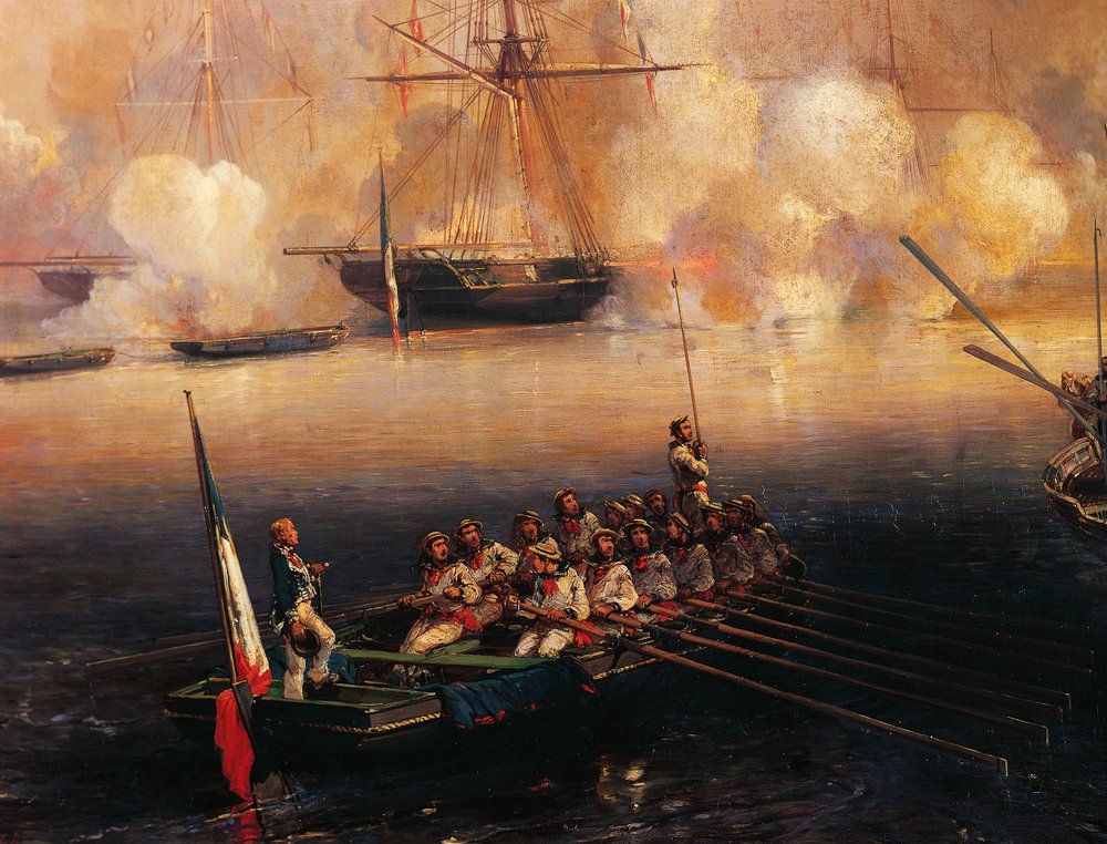 Yhdistyneen kuningaskunnan kuningatar Victoria vierailee Treportissa 3. syyskuuta tekijältä Jean-Baptiste Isabey