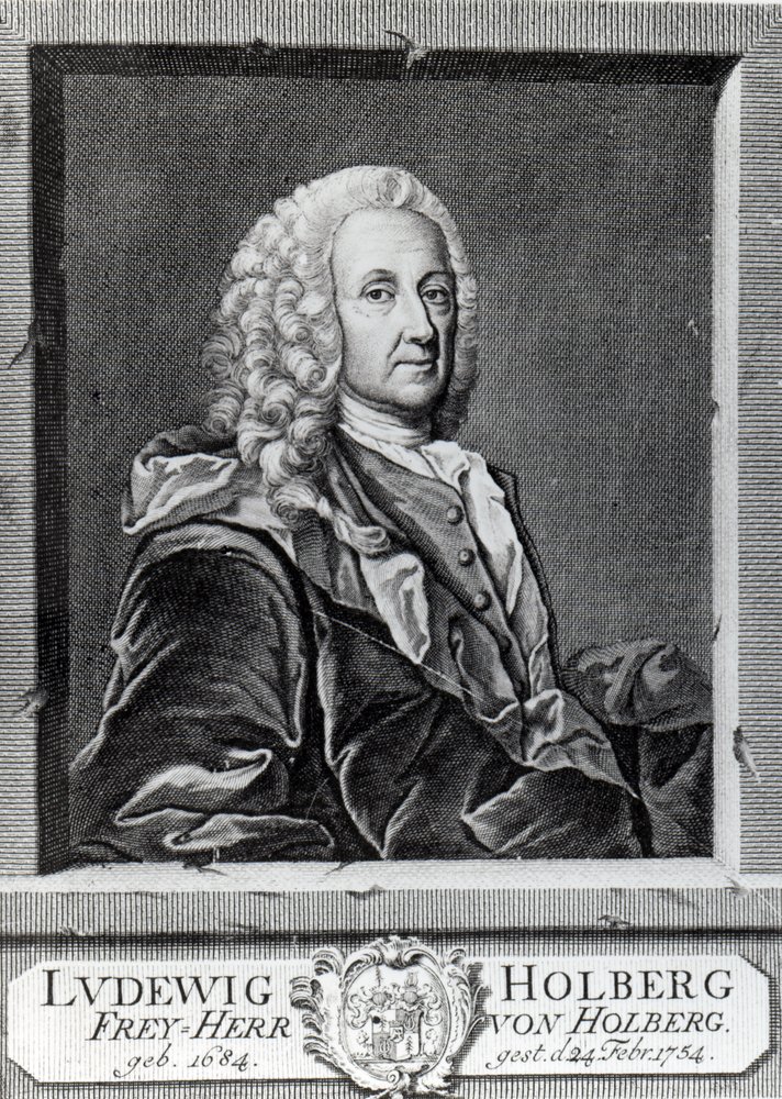 Ludvig Holberg, kaiverrus Johann Martin Bernigerothin, 1757 tekijältä Johan Roselius