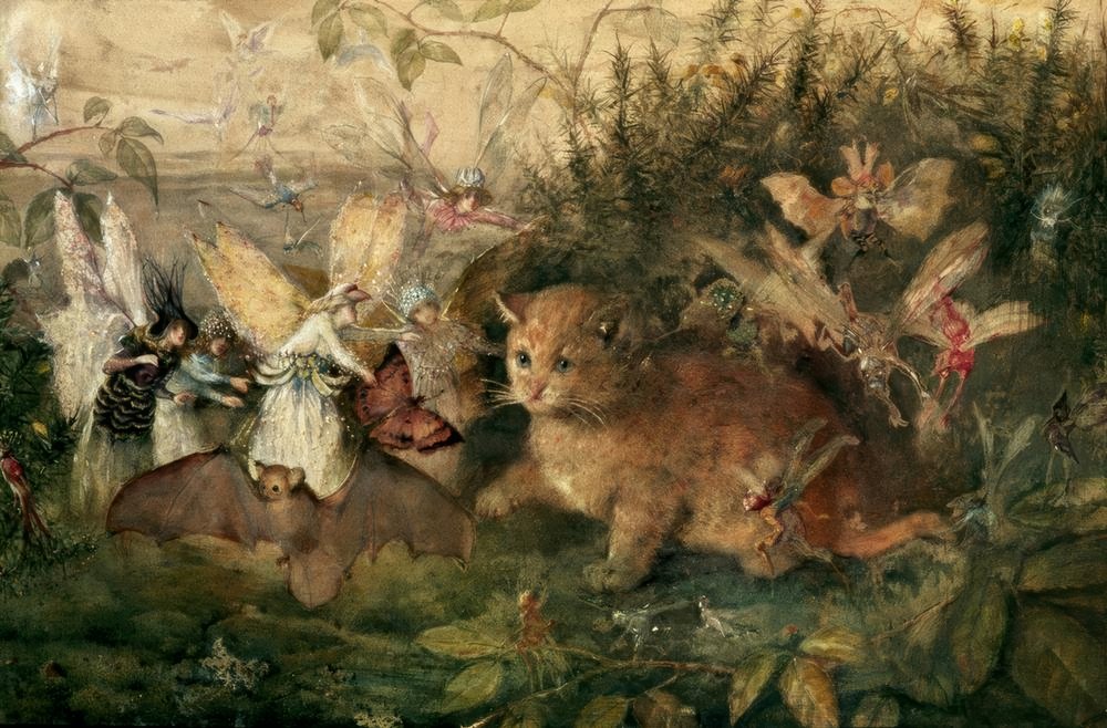 Kissa keijujen joukossa tekijältä John Anster Fitzgerald