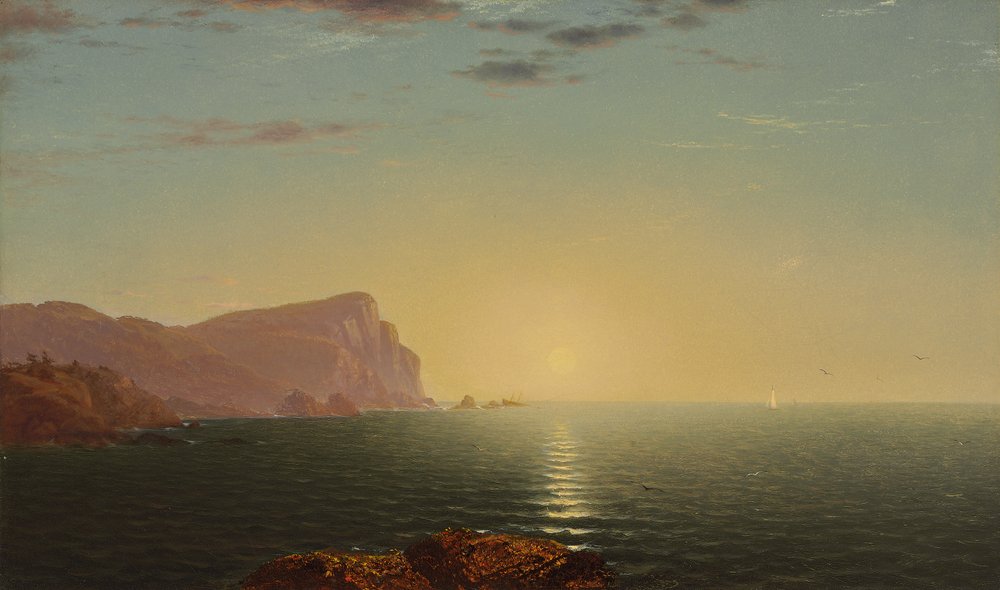 Auringonnousu Uudessa-Englannissa, noin 1863 tekijältä John Frederick Kensett