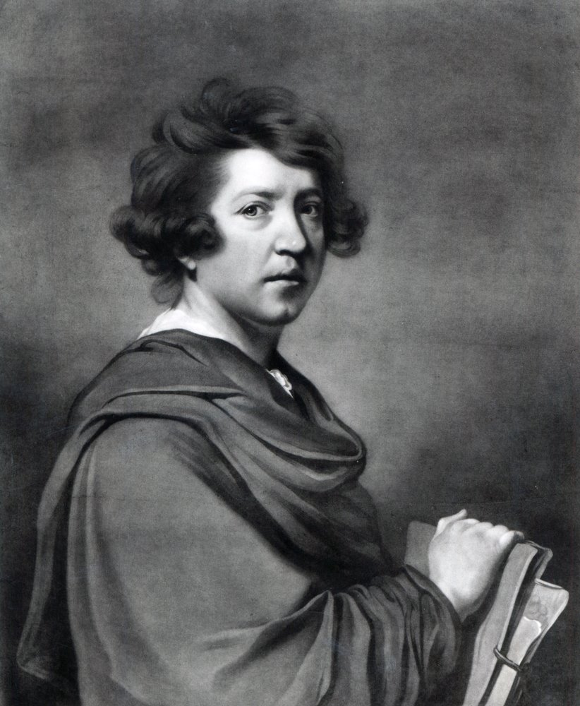 Sir Joshua Reynolds, kaiverrettu James Watson, 1770 (mezzotint) tekijältä Joshua Reynolds