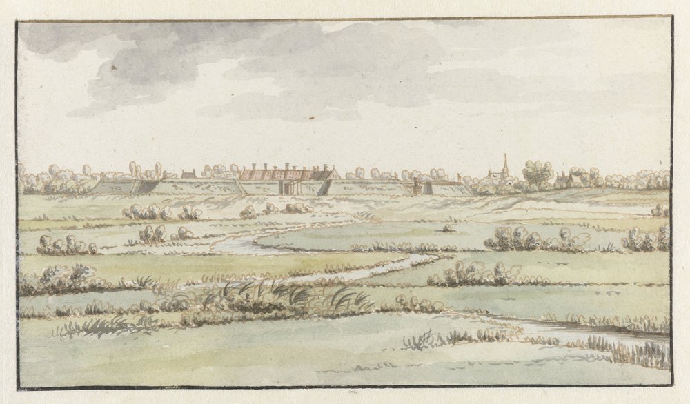 Näkymä Saint-Michielin linnoitukselle, lähellä ’s-Hertogenboschia tekijältä Josua de Grave (attributed to)