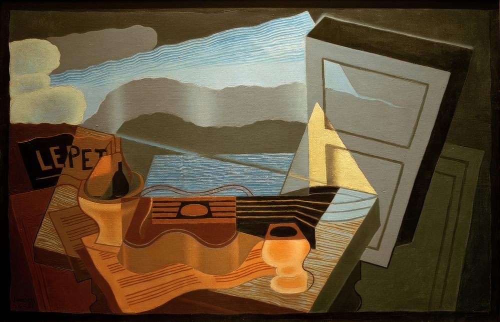 Blick auf die Bucht tekijältä Juan Gris