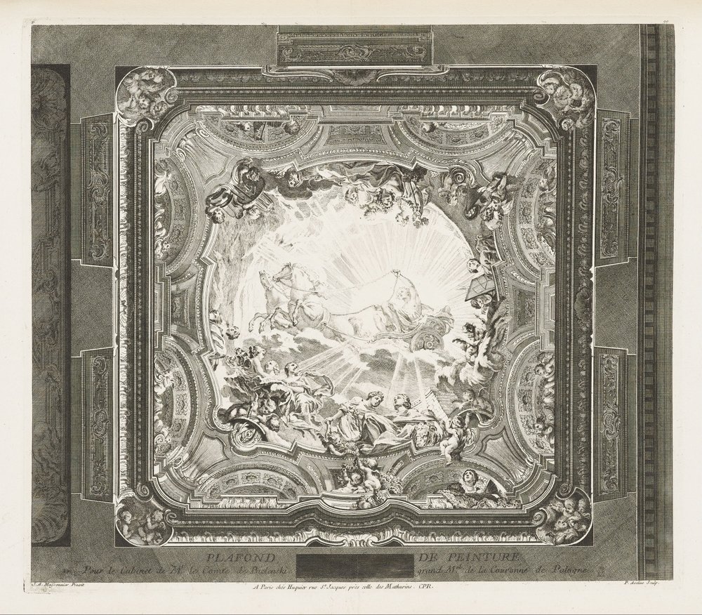 PLAFOND DE PEINTURE; Plafond du même -kaappi, 4. levy tekijältä Juste-Aurèle Meissonnier