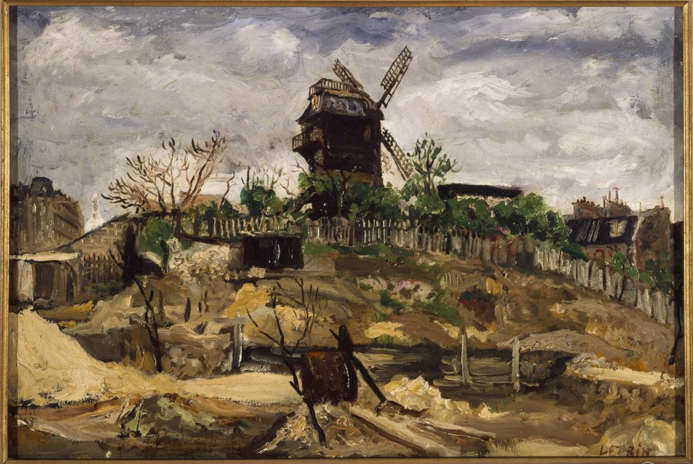 Moulin de la Galette, noin 1920 (öljy) tekijältä Marcel Leprin