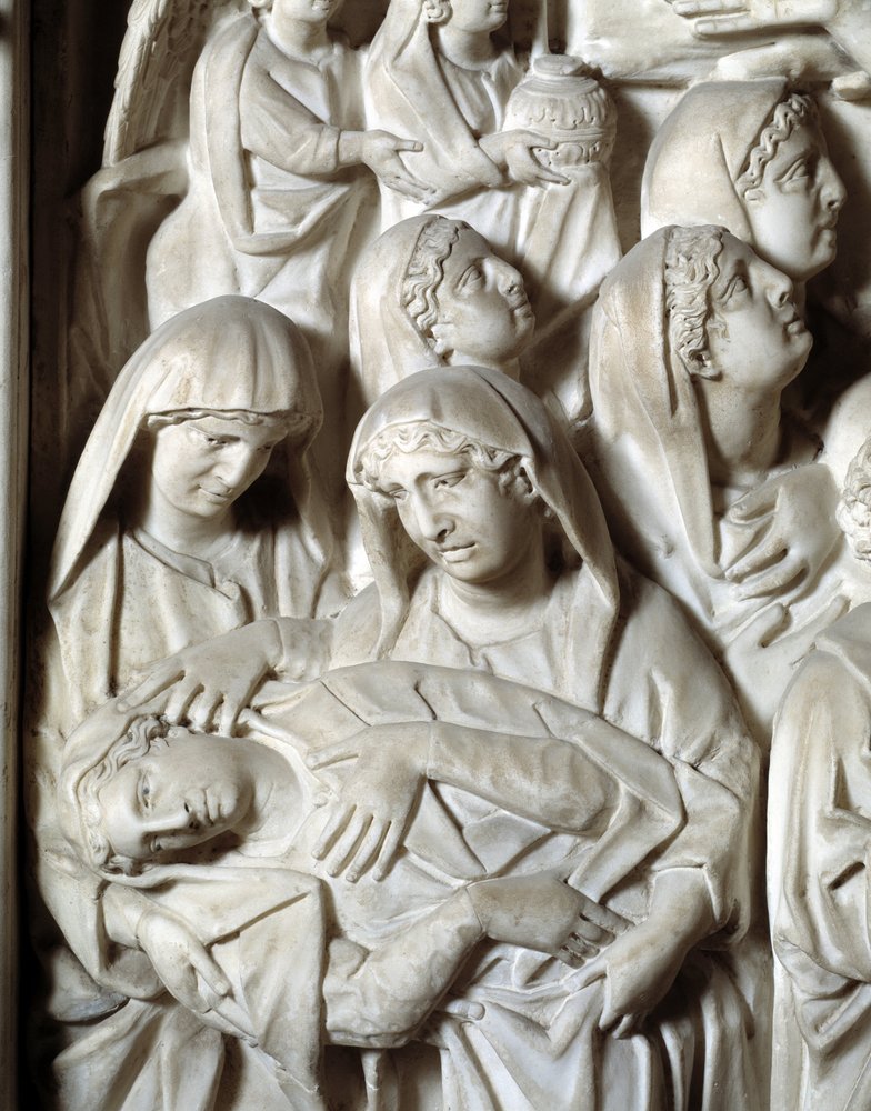 Crucifixion Detail -tuoli, jonka on toteuttanut Nicola Pisano tekijältä Nicola Pisano