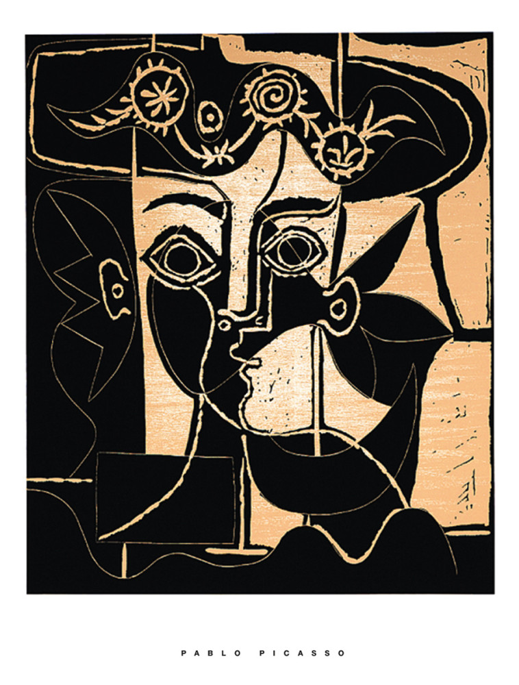 Nainen koristellulla hatulla, 1962 tekijältä Pablo Picasso