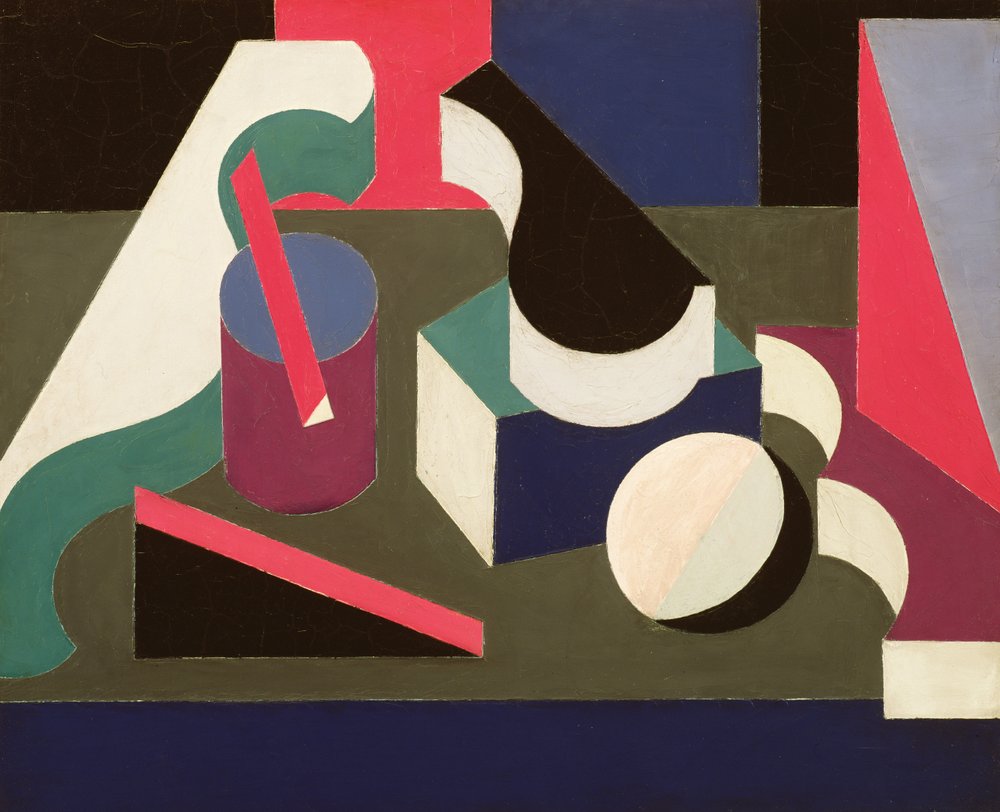 Lomakkeet, 1918-19 (öljy & grafiitti kankaalle) tekijältä Patrick Henry Bruce