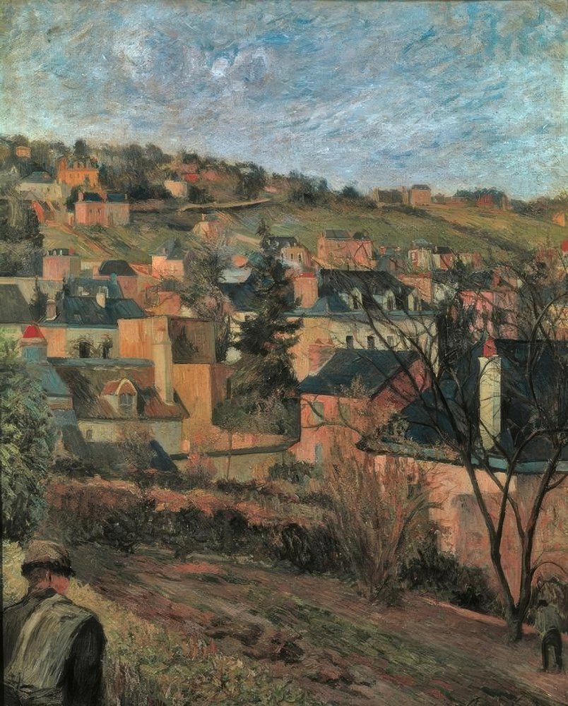 Siniset katot (Rouen) tekijältä Paul Gauguin