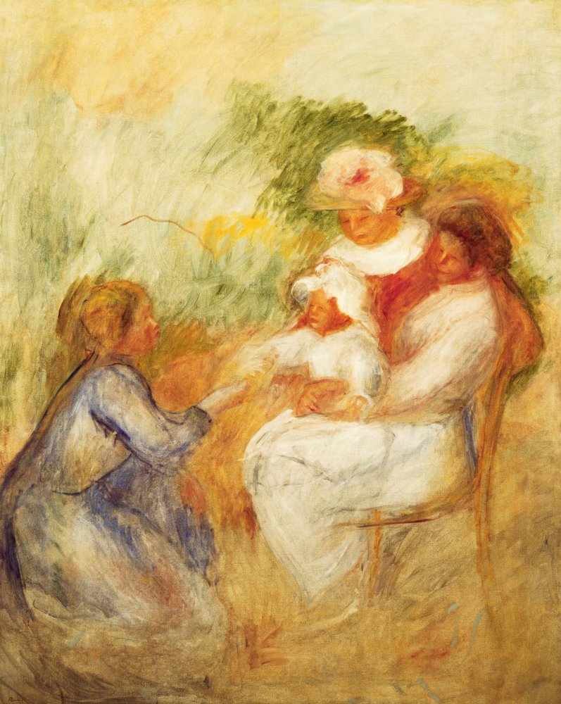 Perhe; Perhe, c. 1896 tekijältä Pierre-Auguste Renoir