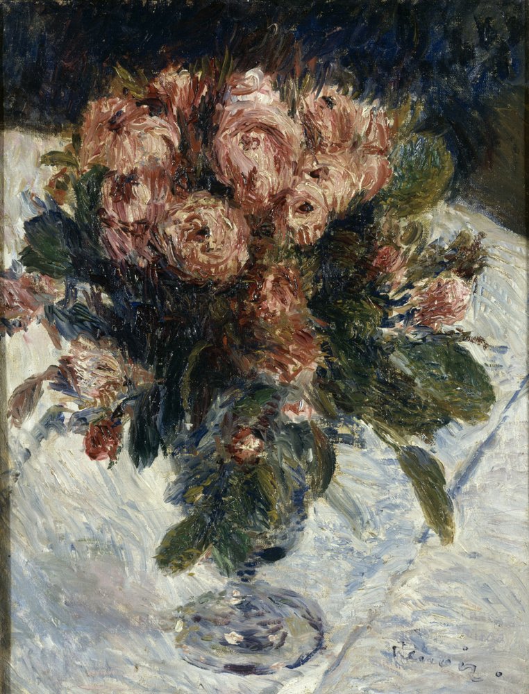 Sammalruusuja, noin 1890 tekijältä Pierre-Auguste Renoir