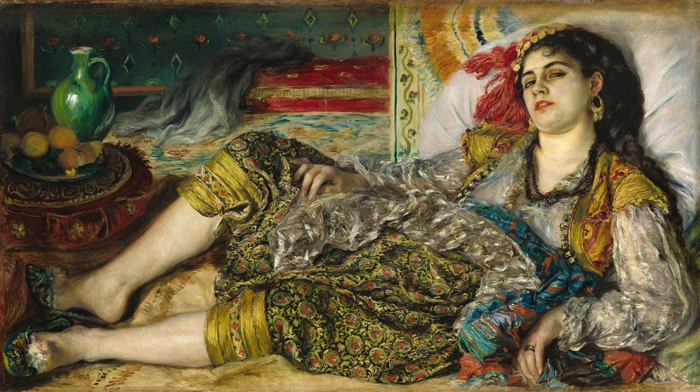 Odalisque, 1870. tekijältä Pierre-Auguste Renoir