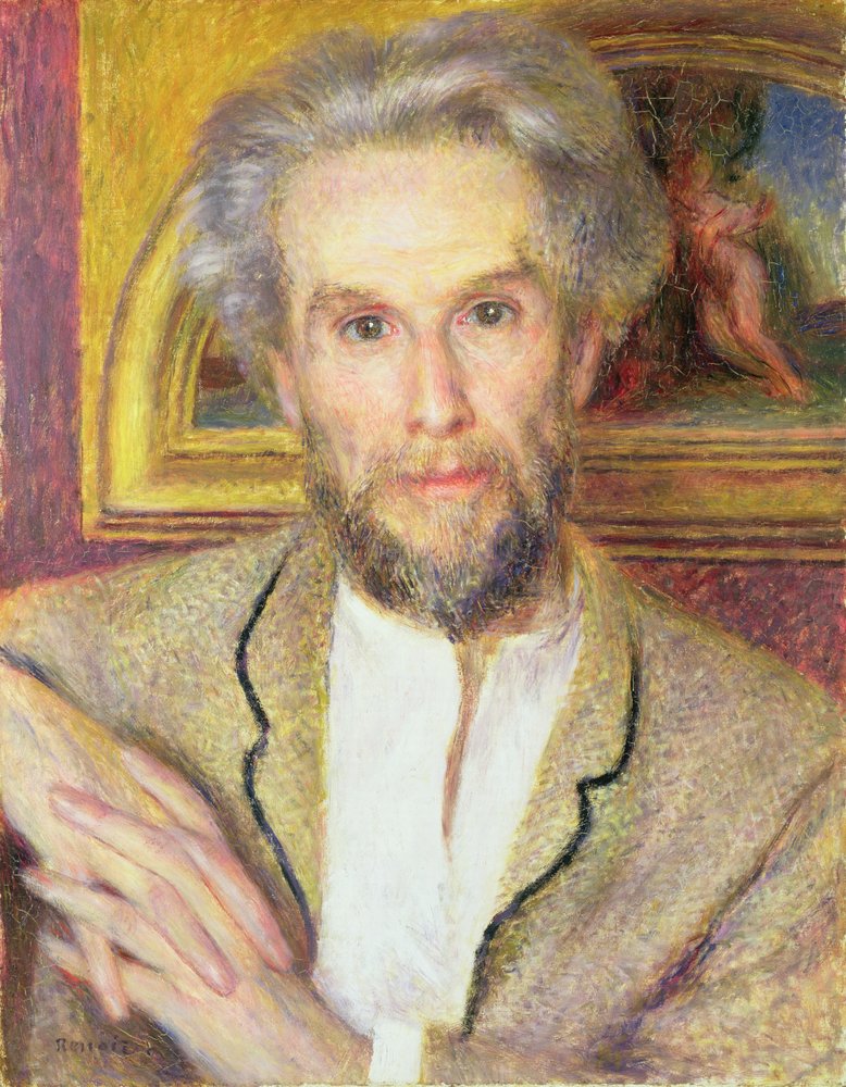 Victor Choquetin (1821-91) muotokuva n. 1875 (öljy kankaalle) tekijältä Pierre-Auguste Renoir