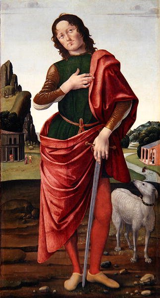 St. Julian the Hospitaller (öljy kankaalle) tekijältä Pietro Donzelli