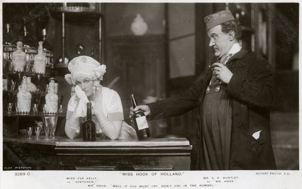 Eva Kelly ja GP Huntley, brittiläiset näyttelijät, 1907. tekijältä Rotary Photo