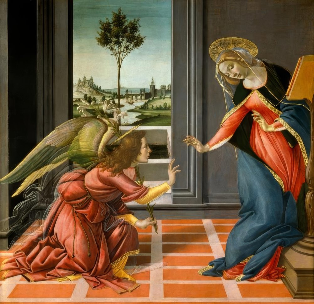 Marian ilmestys tekijältä Sandro Botticelli