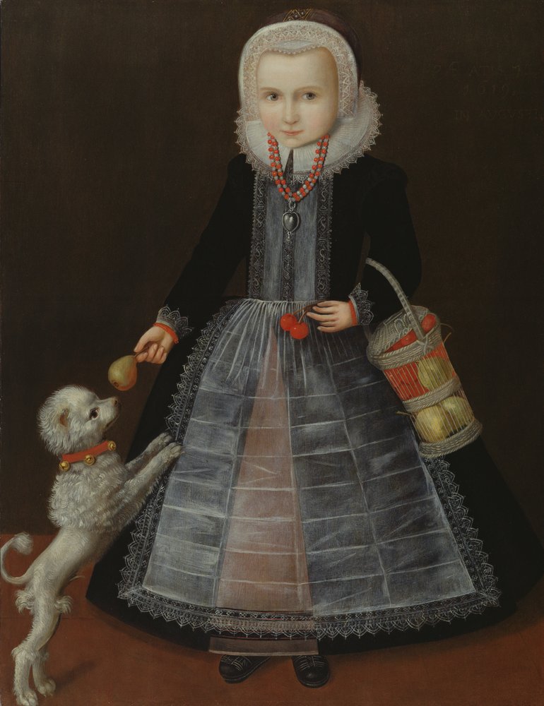 Tytön muotokuva, n. 1610 tekijältä School of Friesland