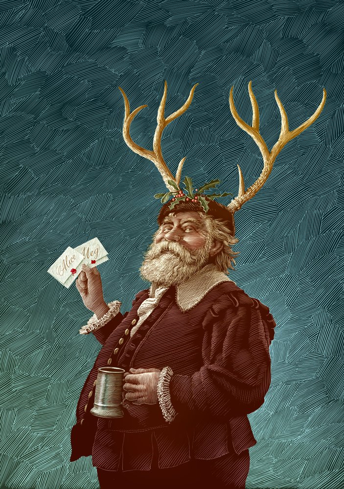 Falstaff, 2015 (raaputusalusta, väritetty digitaalisesti) tekijältä Scott McKowen