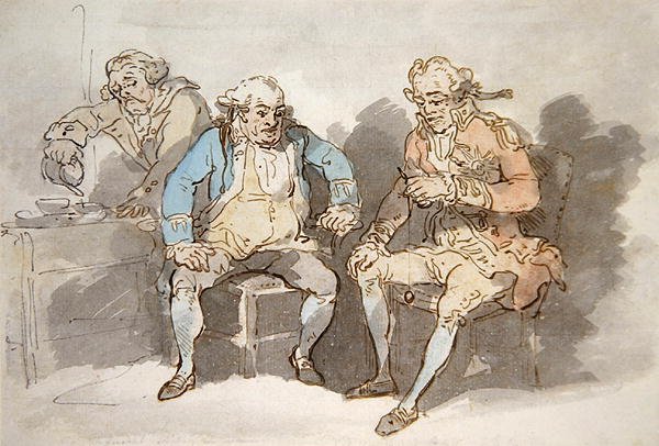 Sea Amusement (kynä ja muste ja akvarelli paperille) tekijältä Thomas Rowlandson