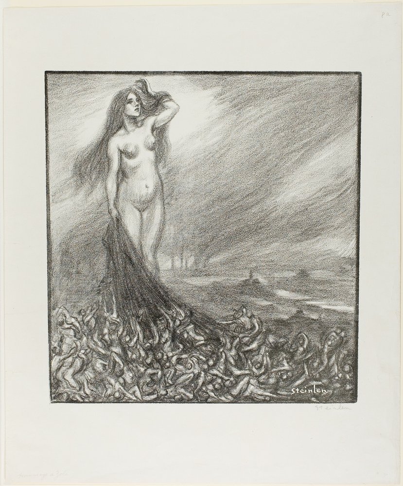 Kunnianosoitus Zolalle tekijältä Théophile Alexandre Pierre Steinlen