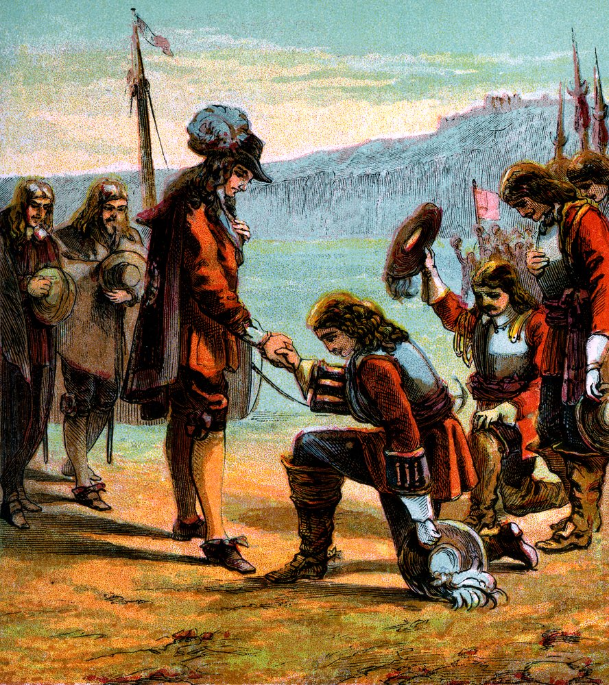 Charles II ja kenraali Monck, 1660, 1850 tekijältä Unbekannt