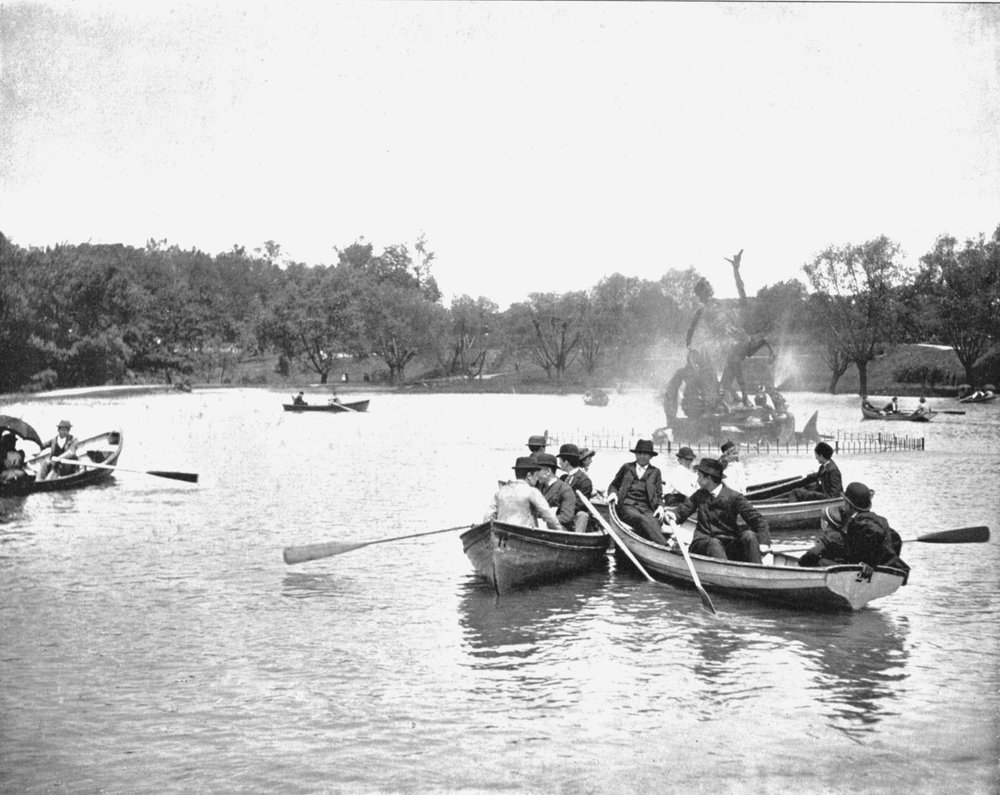 Järvi Wade Parkissa, Clevelandissa, Ohiossa, Yhdysvalloissa, 1900. tekijältä Unbekannt