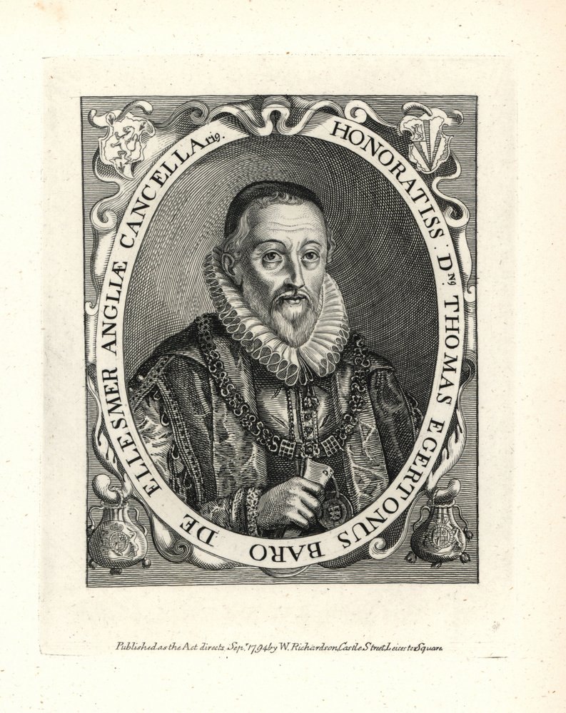 Thomas Egerton (1540-1617) tekijältä Unbekannter Künstler